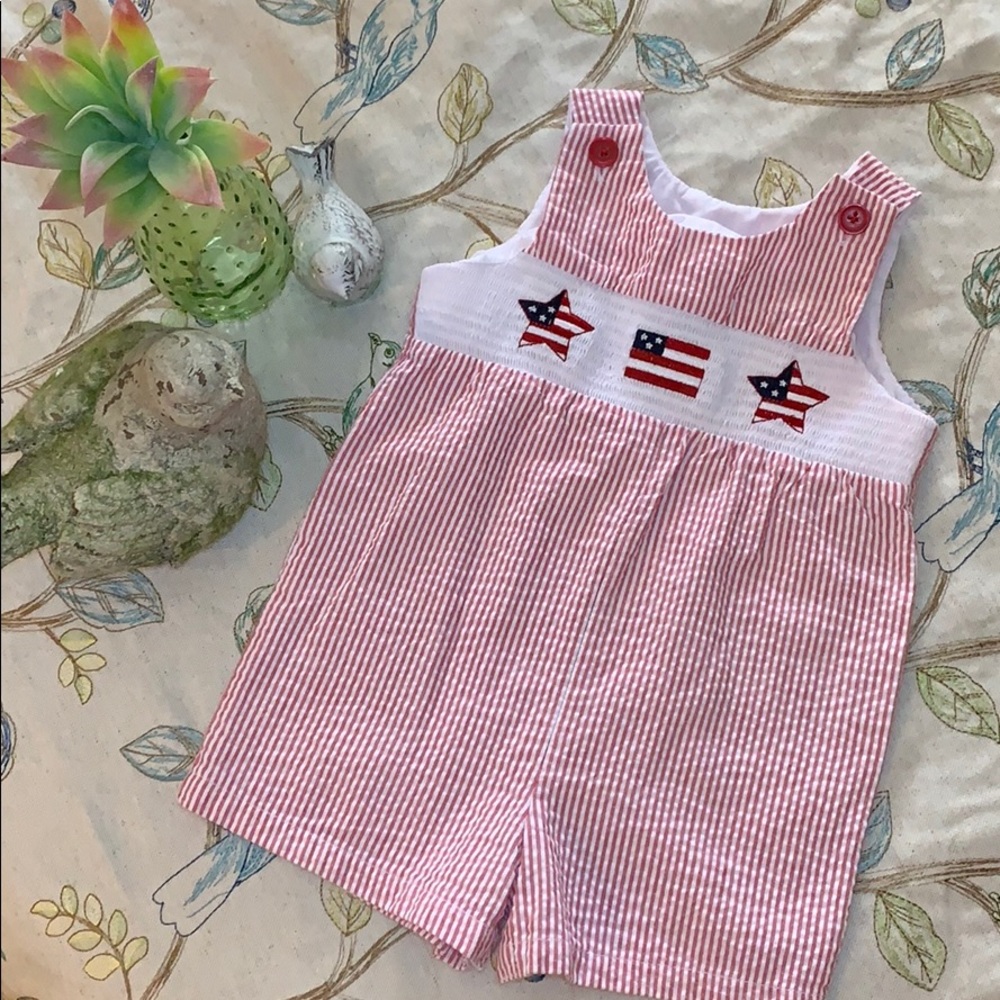 Red, White, and Blue 4th of July Romper